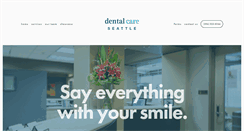 Desktop Screenshot of dentalcareseattle.com